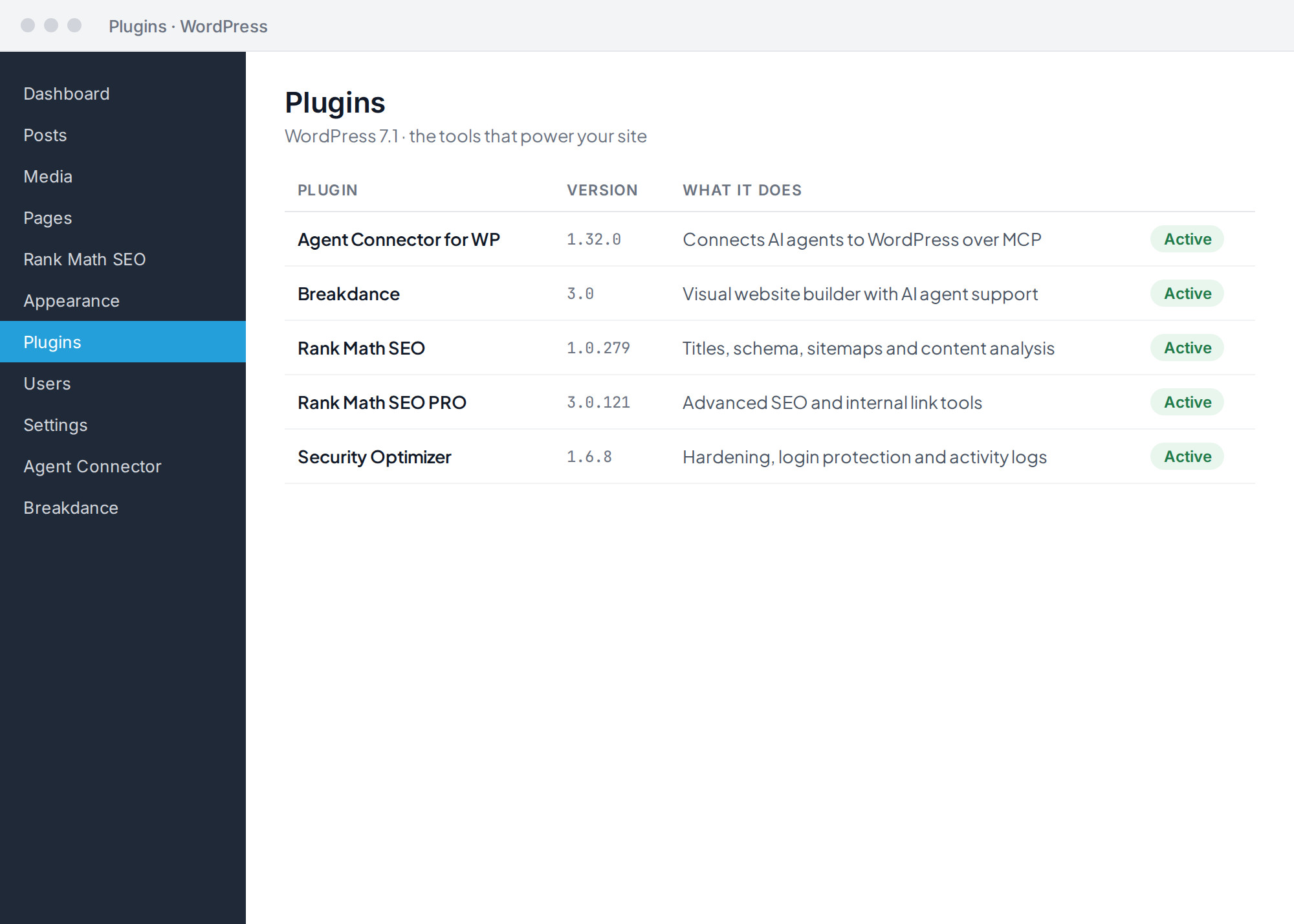 Illustration: The right tools, plugged in (WordPress in Action)